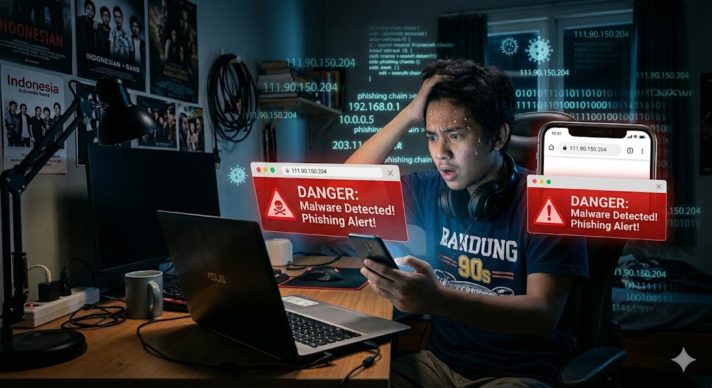 link 111.90.150.204, 111.90.150.2p, phishing 2026, bahaya malware, video bokeh viral, jebakan link dewasa, keamanan internet, waspada scam IP, tips anti phishing